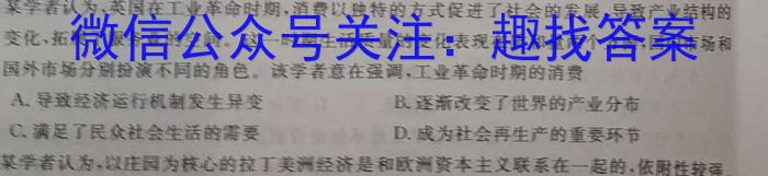 高2024届[南充二诊]四川省南充市高考适应性考试(二诊)历史试卷答案