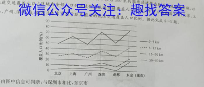 河北省2023-2024学年第二学期学情分析一（八年级）地理试卷答案