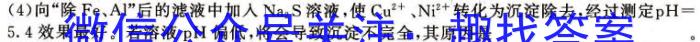 j2024年普通高等学校招生全国统一考试仿真模拟金卷(一)化学试卷答案
