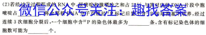 山西省2024届九年级下学期开学考试生物学试题答案