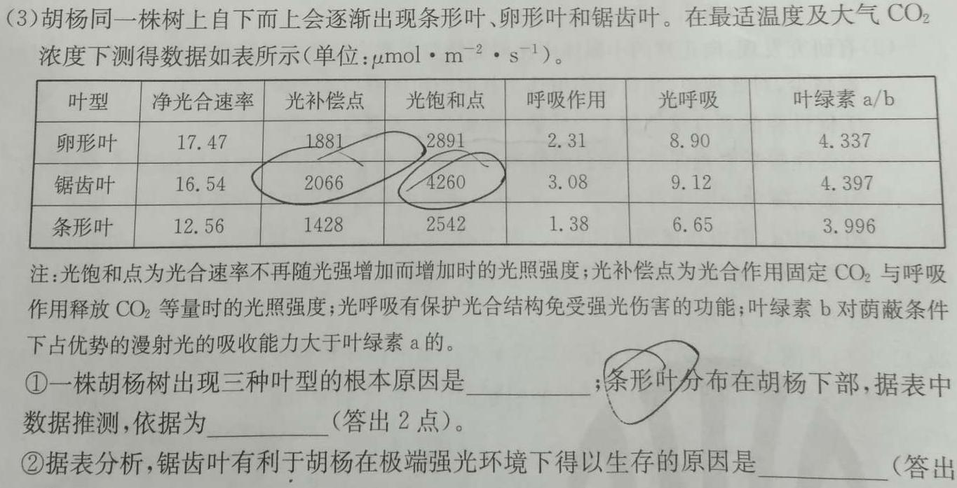 河北省2024-2025学年高三(上)质检联盟第一次月考(25-70C)生物