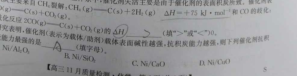 1安徽省2023-2024学年江南十校高一分科诊断摸底联考化学试卷答案