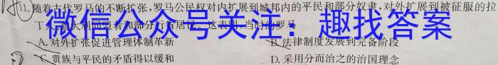 四川省内江市内江一中2024年秋期开学考试（九年级）政治1