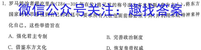 太和县2024年初中学业水平考试模拟测试卷(TH)(二)2历史试卷