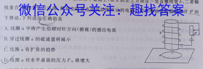 甘肃省2024届高三3月联考(3.11)(钢笔)f物理