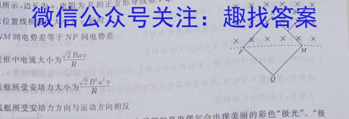 ［武威市中考］武威市2024年初中毕业升学暨高中阶段学校招生考试道德与法治物理试题答案