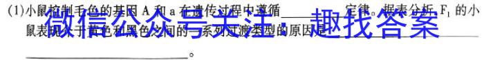 江西省2023-2024学年第二学期高一年级下学期期末联考生物学试题答案