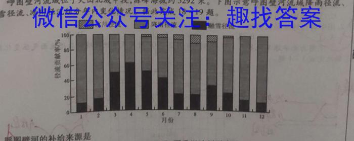 河北省2023-2024学年高一(下)期中考试(24-408A)地理试卷答案