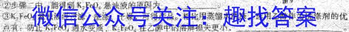 j2024届高考模拟卷(五)化学试卷答案