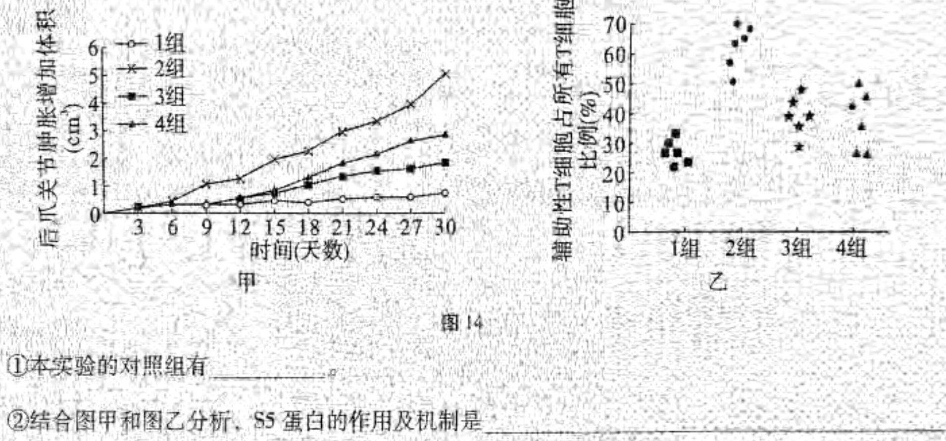 安徽省2023-2024第二学期九年级教学质量检测（三）生物