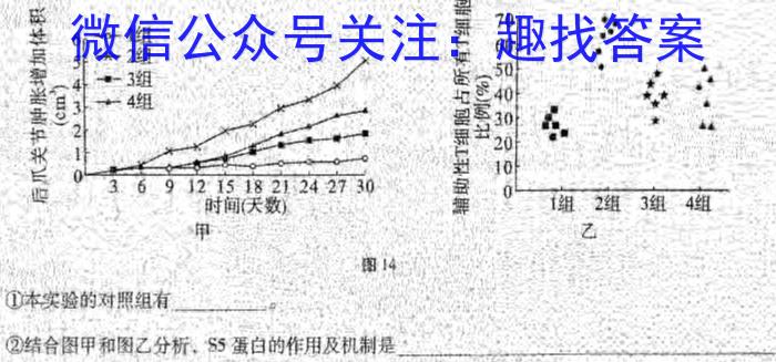 河北省2023-2024学年第一学期高二年级二调考试(242429D)生物学试题答案