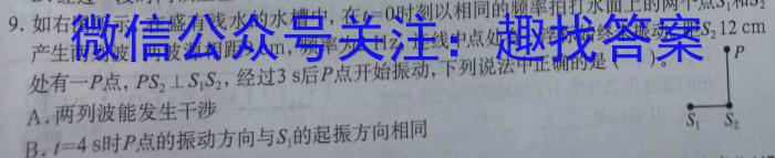 黄冈八模 2024届高三模拟测试卷(八)8物理试卷答案