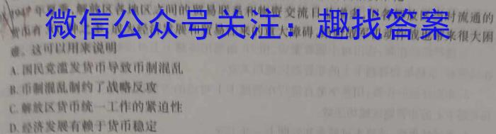 2024年河南省普通高中毕业班高考适应性测试（3月）历史