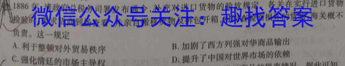 2024年河南省普通高中招生考试核心诊断卷历史试卷答案