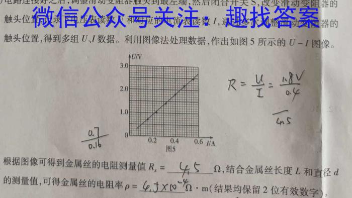 河南省2024年高三名校联考仿真模拟（9110C-H）物理试卷答案