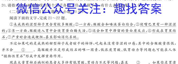 青岛市2024年高三年级第一次适应性检测(2024.03)/语文