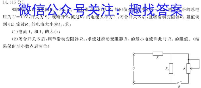 广东省2024-2025学年深圳市深圳中学新初一分班考试物理试卷答案