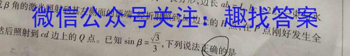 安徽省2024-2025学年高二年级上学期阶段检测联考（9月）物理`