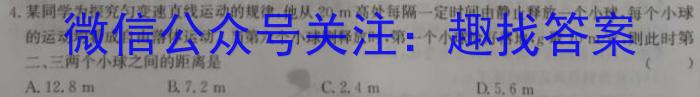 河南省2024年中考导航冲刺押题卷(八)8物理试卷答案