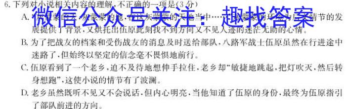 安徽省2023/2024学年度九年级第一学期期末教学质量抽测语文