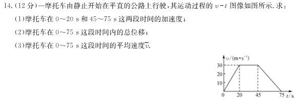 解读卷 2024年陕西省初中学业水平考试模考试卷(一)1(物理)试卷答案