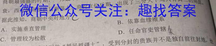 湖北初中名校联盟2024年5月中考适应性考试历史试卷