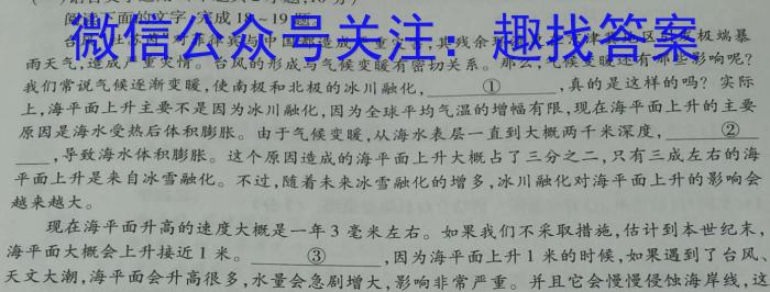 陕西师大附中2023-2024学年度初三年级第四次适应性训练语文