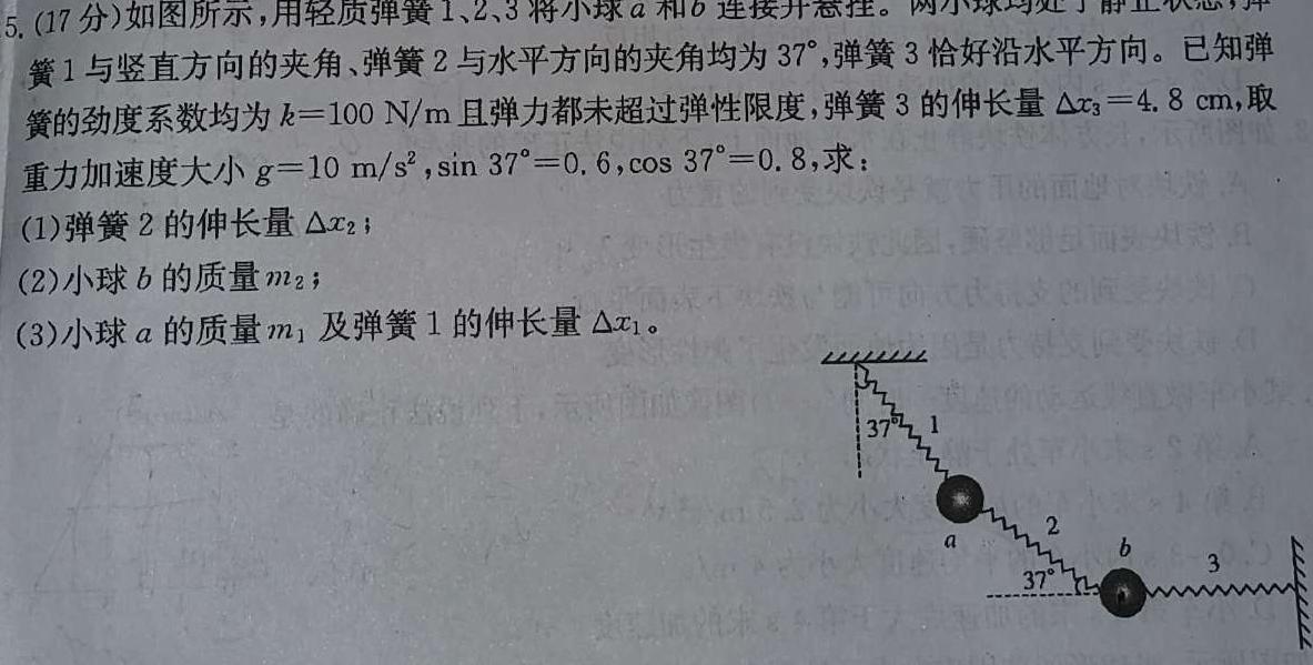 2024年陇南市中考模拟联考卷（一）物理试题.