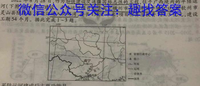 [今日更新]2024届智慧上进高三5月大联考地理h