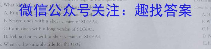 2024届普通高校招生全国统一考试仿真模拟·全国卷 BY-E(六)英语