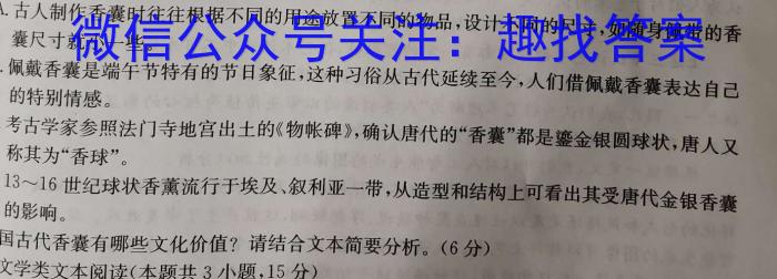 江淮名卷·2024年安徽中考模拟信息卷(六)6/语文