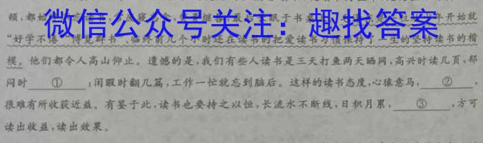 河南省宁陵县2023-2024学年度九年级上学期期末考试语文