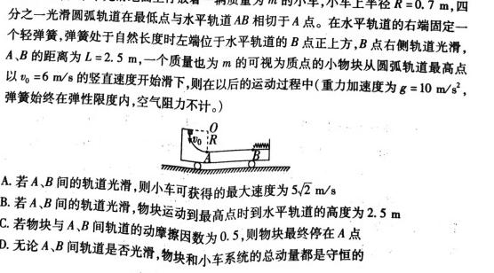 黑龙江省2023-2024学年下学期高二6月月考(242911D)(物理)试卷答案