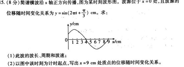 河南省周口市2024届高三1月联考物理试题.