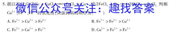 32024届衡水金卷先享题调研卷(山东专版)二化学试题