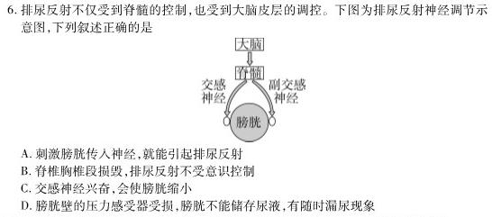 陕西省榆林市2023-2024学年度八年级上学期期末考试生物学部分