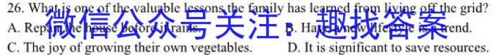 中考2024年陕西省初中学业水平考试模拟卷英语