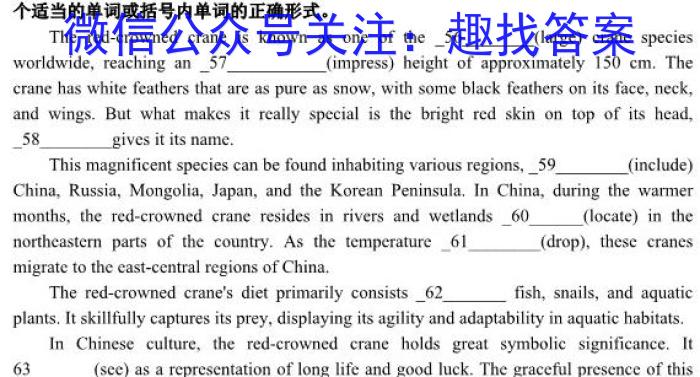 山东高中名校2024届高三上学期统一调研考试(2023.12)英语试卷答案