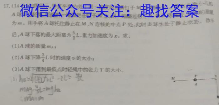 ☆河北省2023-2024学年九年级第四次学情评估物理试卷答案