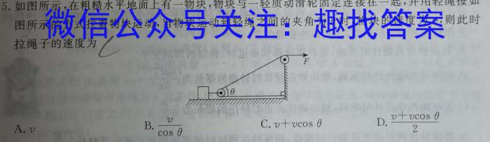 2024年河北省初中毕业生结业文化课检测物理试卷答案