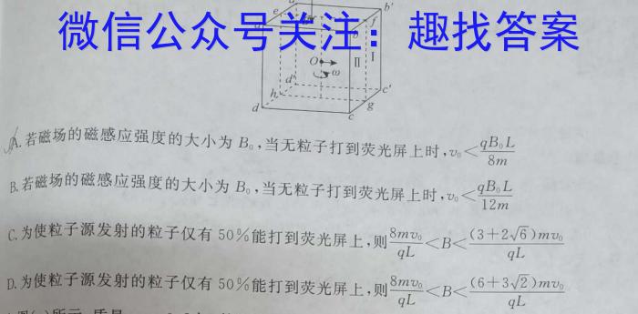 河北省2024届高三年级大数据应用调研联合测评（III）物理试卷答案