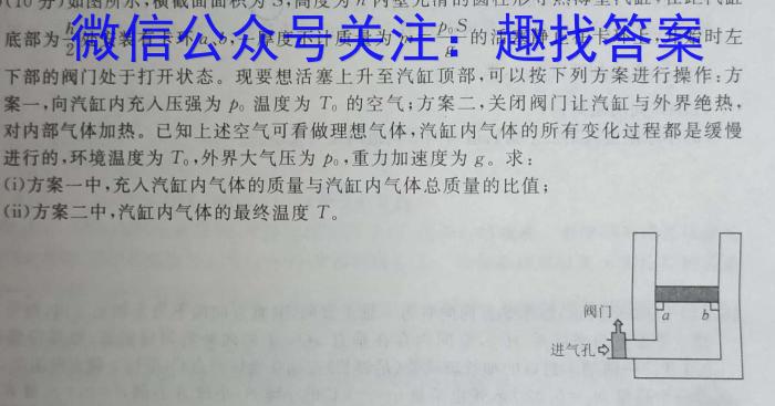 2024年普通高等学校招生全国统一考试名校联盟压轴卷(T8联盟)(二)q物理