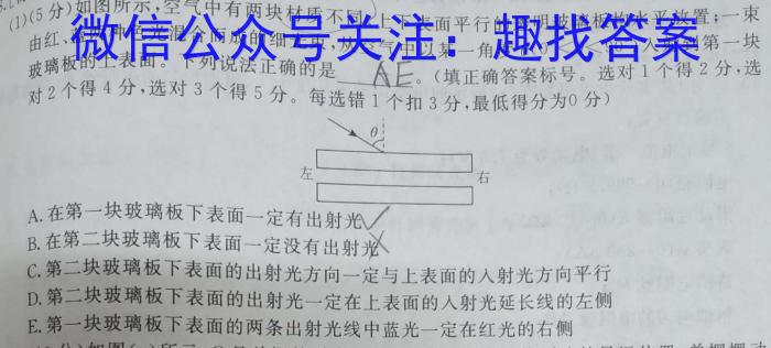 2023-2024学年河北省高一考试5月联考(24-527A)物理试题答案