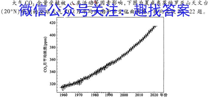 [今日更新]炎德英才大联考 雅礼中学2024届高三月考试卷(五)5地理h