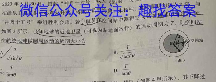 环际大联考 圆梦计划2023~2024学年度高三第一学期期末模拟考试(H085)物理试卷答案