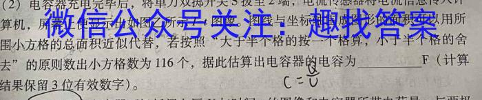 2024年陕西省初中学业水平适应性联考(二)2物理试题答案