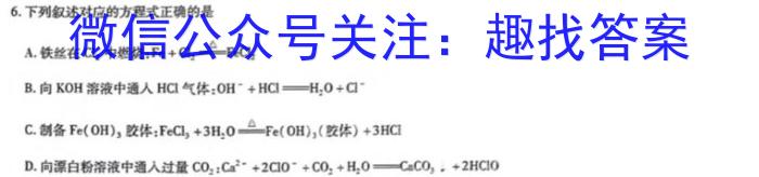 q金科大联考·河北省2024届高三12月质量检测（24328C-A)化学