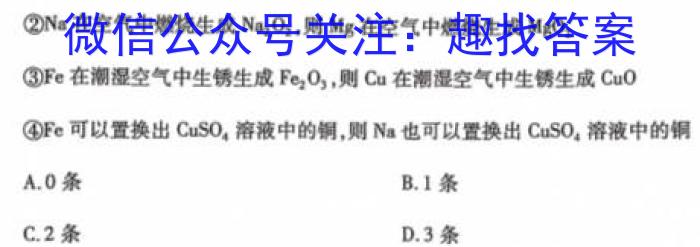 3贵阳市六校2024届高三年级联合考试（一）化学试题