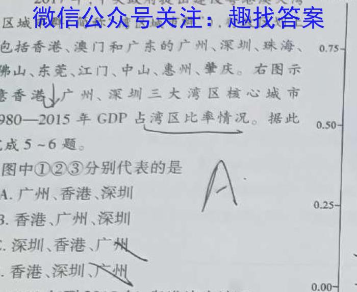 [今日更新]安徽省安庆市潜山市2023-2024学年度第一学期八年级期末教学质量检测（期末测试卷）地理h