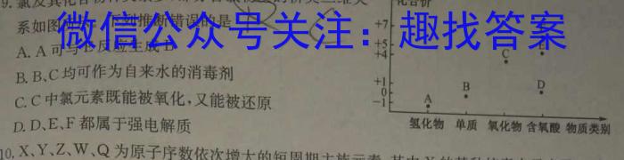 3天一大联考 湖南省2024届高三12月联考化学试题